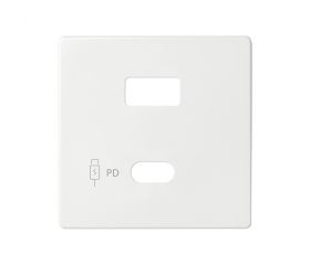 Placa para cargador USB A+C Quickcharge blanco Simon 82