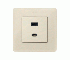 PLACA PARA CARGADOR USB A+C QUICKCHARGE MARFIL SIMON 82