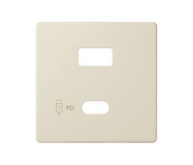 Placa para cargador USB A+C Quickcharge marfil Simon 82