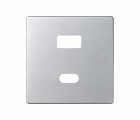 PLACA PARA CARGADOR USB A+C QUICKCHARGE ALUMINIO MATE SIMON 82