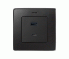 PLACA PARA CARGADOR USB A+C QUICKCHARGE GRAFITO SIMON 82