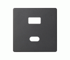 PLACA PARA CARGADOR USB A+C QUICKCHARGE GRAFITO SIMON 82
