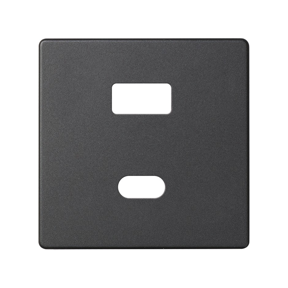 PLACA PARA CARGADOR USB A+C QUICKCHARGE GRAFITO SIMON 82