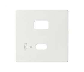 Placa para cargador USB A+C Quickcharge blanco mate Simon 82 Concept