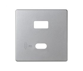 Placa para cargador USB A+C Quickcharge aluminio Simon 82 Detail