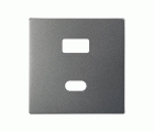 PLACA PARA CARGADOR USB A+C QUICKCHARGE TITANIO SIMON 82 CONCEPT
