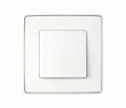 Marco para 1 elemento blanco base aluminio Simon 82 Detail Select