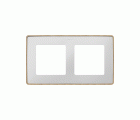 Marco para 2 elementos blanco base madera haya Simon 82 Detail Select