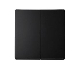 Tecla doble para mecanismos doble negro mate Simon 82 Concept