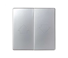 Tecla doble para mecanismo de persianas con enclavamiento de seguridad aluminio Simon 82
