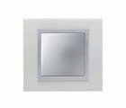 Tecla individual para mecanismo de persianas con 3 posiciones (subida, bajada y paro) aluminio Simon 82