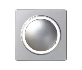 Placa para los mecanismos electrónicos de tacto con luminoso azul aluminio Simon 82