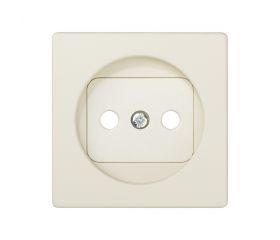 Tapa con dispositivo de seguridad para la base de enchufe bipolar marfil Simon 82