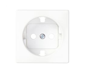 Tapa con dispositivo de seguridad para la base de enchufe schuko blanco Simon 82