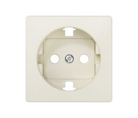 Tapa con dispositivo de seguridad para la base de enchufe schuko marfil Simon 82