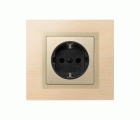 Tapa con dispositivo de seguridad para la base de enchufe schuko cava Simon 82