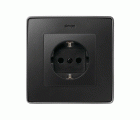 Tapa con dispositivo de seguridad para la base de enchufe schuko grafito Simon 82