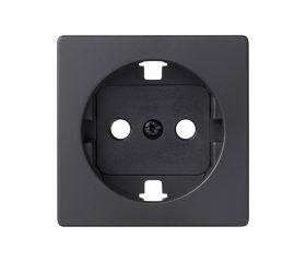 Tapa con dispositivo de seguridad para la base de enchufe schuko grafito Simon 82