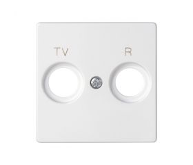 Placa para tomas inductivas de R-TV blanco Simon 82