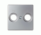 Placa para tomas inductivas de R-TV aluminio Simon 82