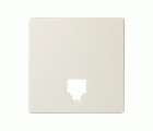 Placa para tomas telefónicas con conectores RJ11 y RJ12 marfil Simon 82