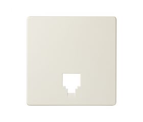 Placa para tomas telefónicas con conectores RJ11 y RJ12 marfil Simon 82