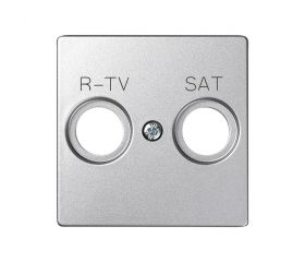 Placa para tomas inductivas de R-TV+SAT aluminio frío Simon 82 Detail