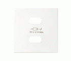 Placa para cargador USB 2 conectores 5Vdc 2.1A tipo A blanco Simon 82