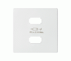 Placa para cargador USB 2 conectores 5Vdc 2.1A blanco mate Simon 82 Concept