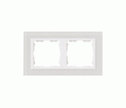 Marco para 2 elementos cristal blanco interior blanco Simon 82 Nature