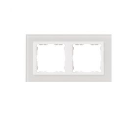 Marco para 2 elementos cristal blanco interior blanco Simon 82 Nature