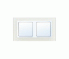 Marco para 2 elementos cristal blanco interior blanco Simon 82 Nature