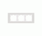 Marco para 3 elementos cristal blanco interior blanco Simon 82 Nature