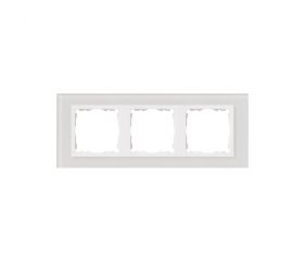 Marco para 3 elementos cristal blanco interior blanco Simon 82 Nature