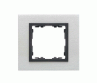 Marco para 1 elemento inox mate interior grafito Simon 82 Nature