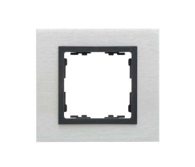 Marco para 1 elemento inox mate interior grafito Simon 82 Nature