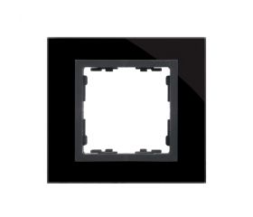 Marco para 1 elemento cristal negro interior grafito Simon 82 Nature