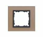 Marco para 1 elemento cristal cobre interior grafito Simon 82 Nature