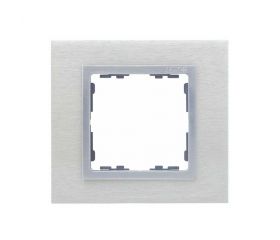 Marco para 1 elemento inox mate interior aluminio Simon 82 Nature