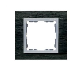Marco para 1 elemento pizarra interior aluminio Simon 82 Nature