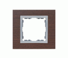 Marco para 1 elemento wengué interior aluminio Simon 82 Nature