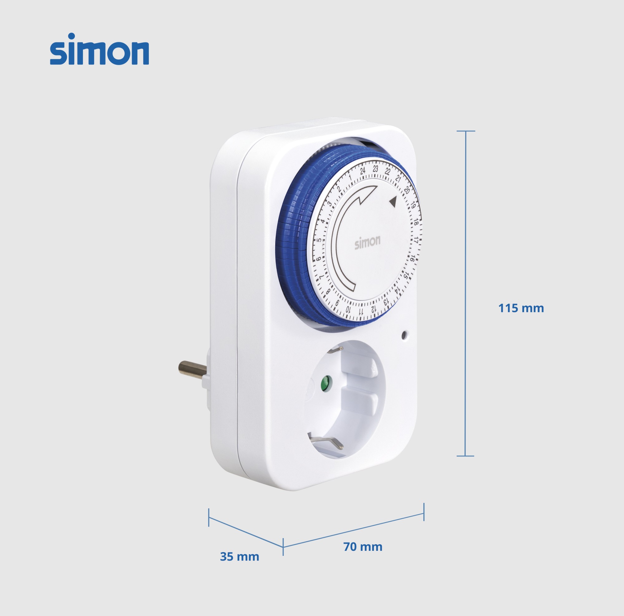 PROGRAMADOR ANALÓGICO DIARIO 16A 230V/50HZ BLANCO COATI