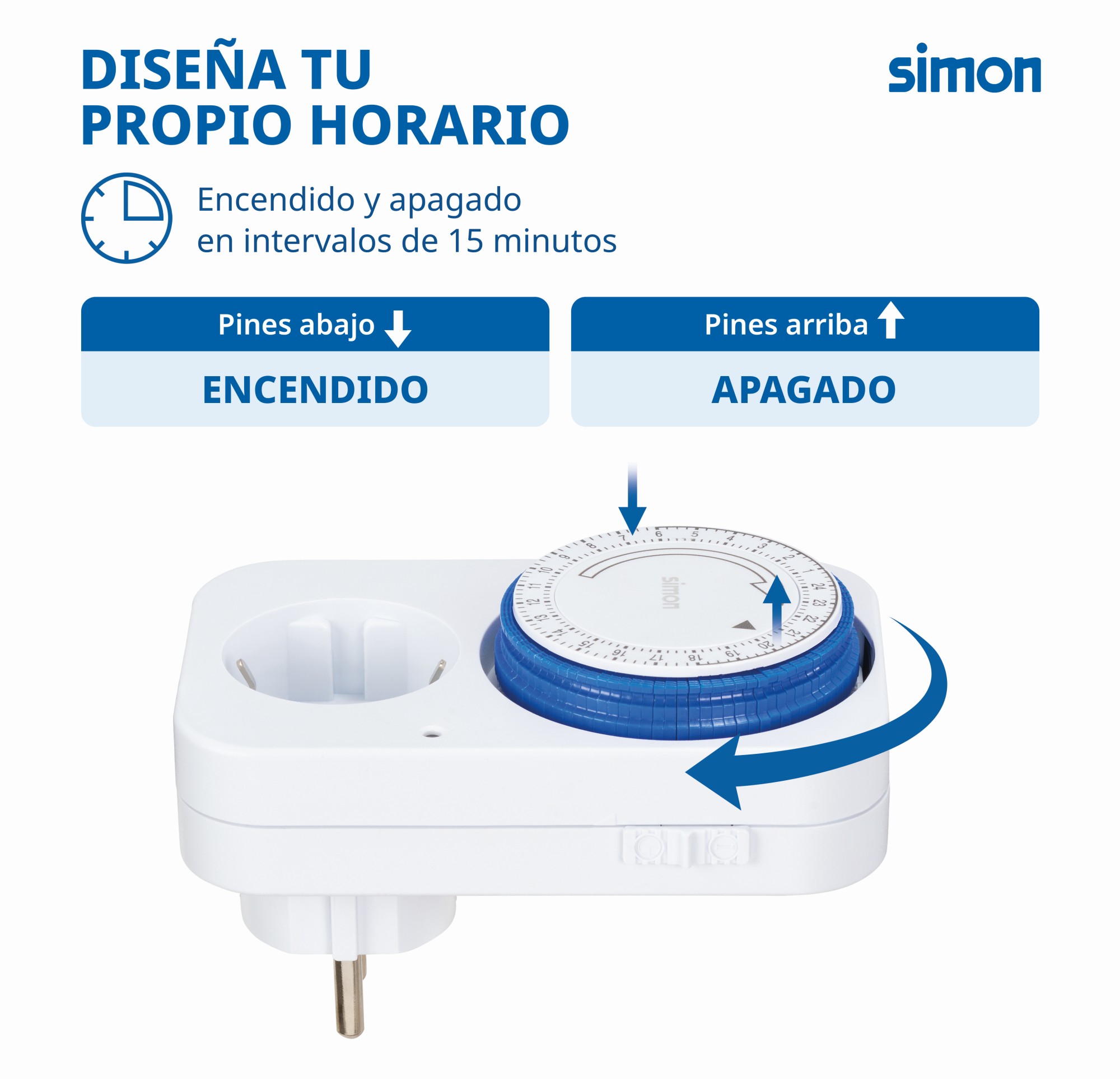 PROGRAMADOR ANALÓGICO DIARIO 16A 230V/50HZ BLANCO COATI