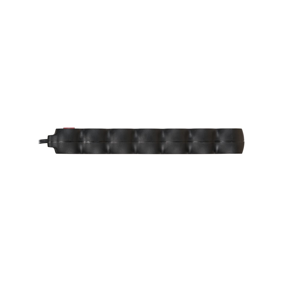 BASE MÚLTIPLE 6 TOMAS 16A 250V~ NEGRA CON INTERRUPTOR Y 1,5 METROS DE CABLE H05VV-F 3G1MM² SIMON BRICO
