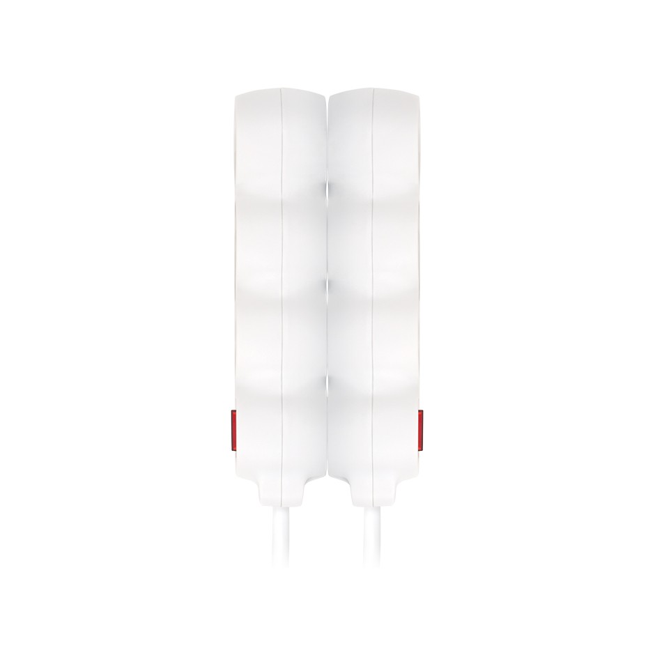 PACK 2U BASE 3 TOMAS TT INTERRUPTOR CABLE 1,5M 3G1.5 BLANCO