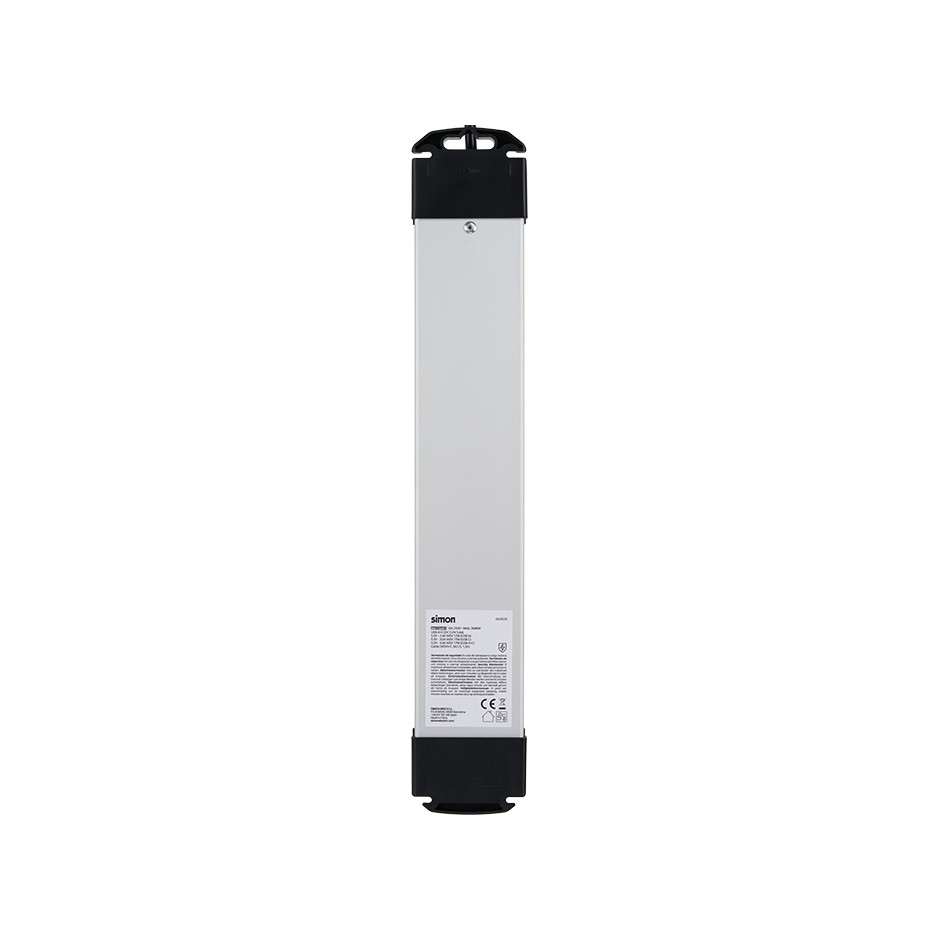 BASE MÚLTIPLE EXTRAPOWER 4 TOMAS 16A 250V + 2 USB CABLE 1,5M 3G1,5 CON PROTECCIÓN EN ALUMINIO SIMON