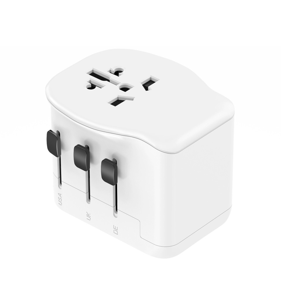 ADAPTADOR DE VIAJE UNIVERSAL 2 USB C + 1 USB A 20W SIMON