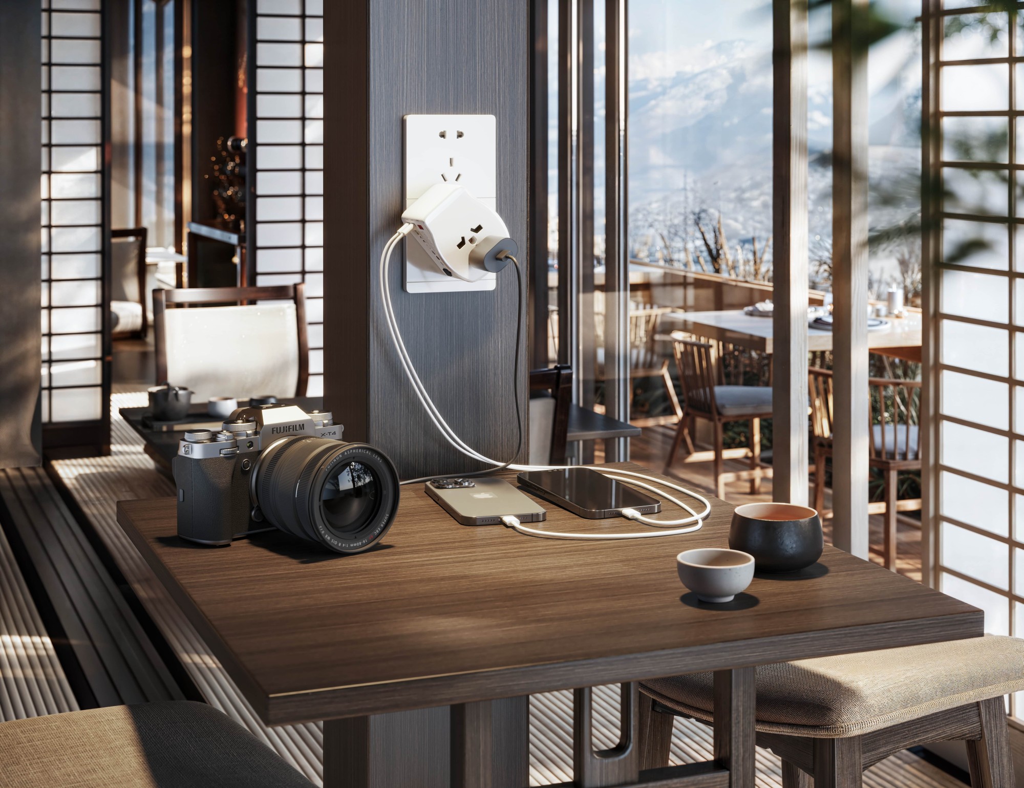 ADAPTADOR DE VIAJE UNIVERSAL 2 USB C + 1 USB A 65W SIMON