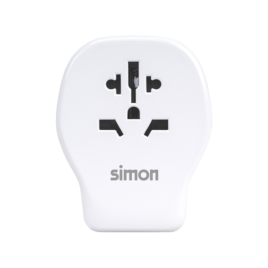 ADAPTADOR DE VIAJE UNIVERSAL PARA EUROPA USB A + 2 USB C 20W SIMON