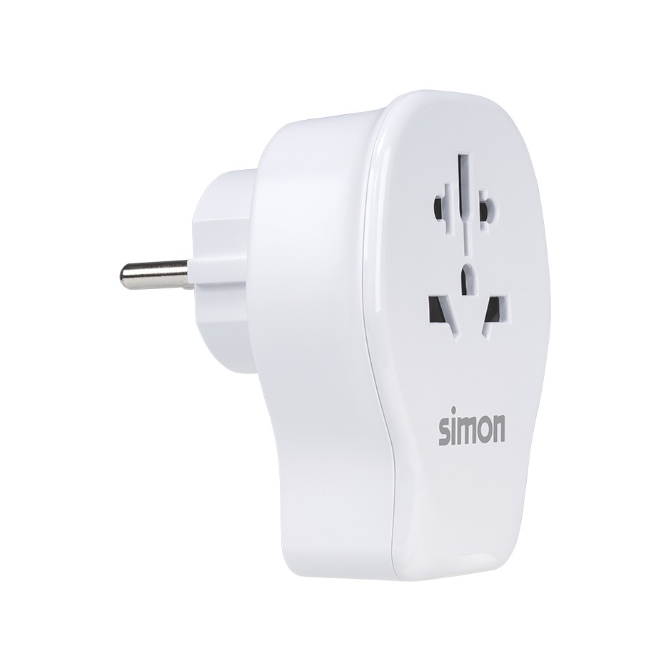 ADAPTADOR DE VIAJE UNIVERSAL PARA EUROPA USB A + 2 USB C 20W SIMON